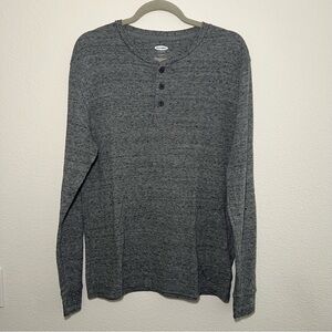 Old Navy Charcoal Long Sleeve Henley